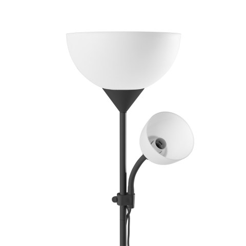 Lampa stojąca podłogowa URLAR, 175 cm, max 25W E27, max 25W E14, czarna