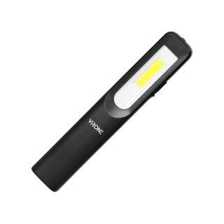 Latarka warsztatowa LED 3W 200lm + 3W 150lm, 1200mah, 3 tryby: 100%, 50%, dioda frontowa, magnes, zawiesie