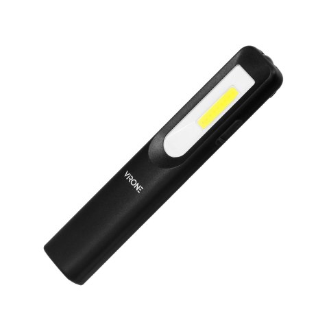 Latarka warsztatowa LED 3W 200lm + 3W 150lm, 1200mah, 3 tryby: 100%, 50%, dioda frontowa, magnes, zawiesie