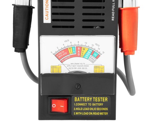 Tester akumulatorów 100 A, 6/12 V - analogowy