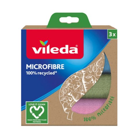 Zestaw 3 ścierek Vileda Mikrofibra 100% Recycled