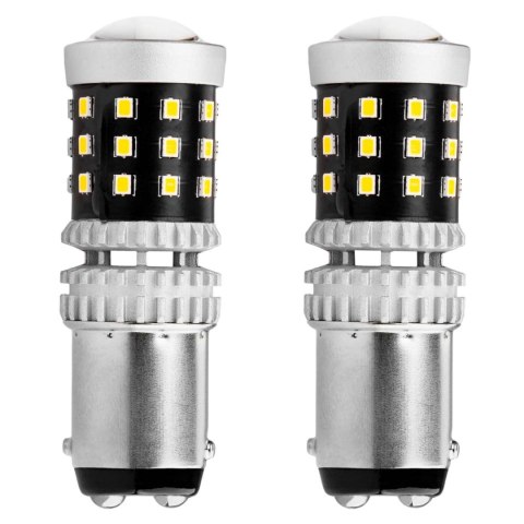 Żarówki led canbus 2016 39smd 1157 bay15d p21/5w white 12v 24v amio-02800