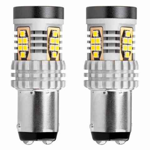 Żarówki led canbus 3020 24smd 1157 bay15d p21/5w white 12v 24v amio-02798