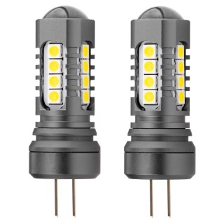 Żarówki led canbus 3030 18smd hp24w white 12v 24v amio-02803