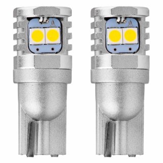 Żarówki led canbus 3030 6smd t10 w5w w10w white 12v 24v amio-02801