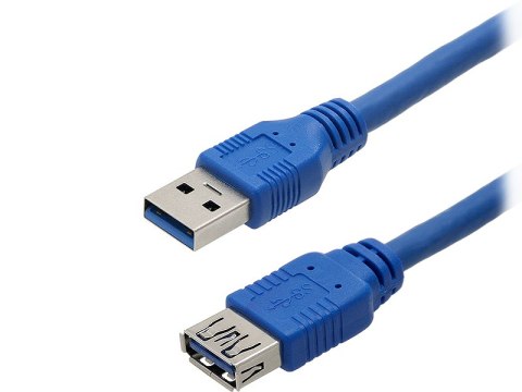 66-045# Przyłącze usb a - a 3.0 1,5m wtyk-gniazdo zawieszka