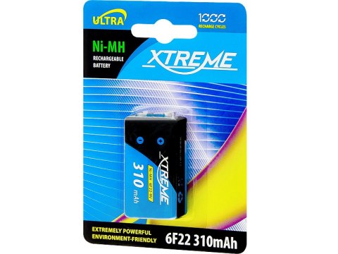 82-605# Akumulator ni-mh 9v 310mah xtreme