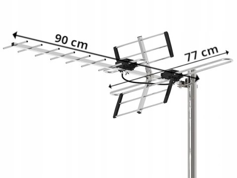 21-042# Antena dvb-t atd31s vhf/uhf mux8 pasywna