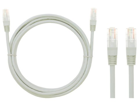 3785# Przyłącze patchcord utp 1,5m szary` zawieszka