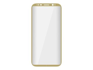 75-272# Szkło hartowane 3d samsung s8 plus złote zakrzywione złota ramka