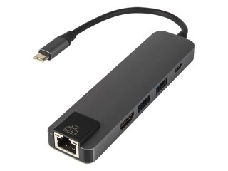 86-060# Karta sieciowa usb-c hub rj45 + hdmi k-03