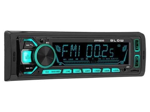 78-281# Radio blow avh-8890 rds app rgb mp3/usb/micro sd/bluetooth + mikrofon