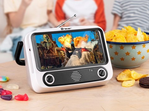 Stojak na telefon z głośnikiem BT TRACER TV79 - FM, USB, Powerbank