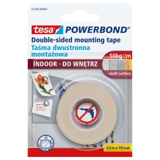 Taśma montaż.powerbond do wnętrz 1,5m:19mm stand