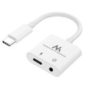 Adapter USB Type-C - 3,5mm mini jack z Power Delivery (PD) 30W Maclean, MCTV-848