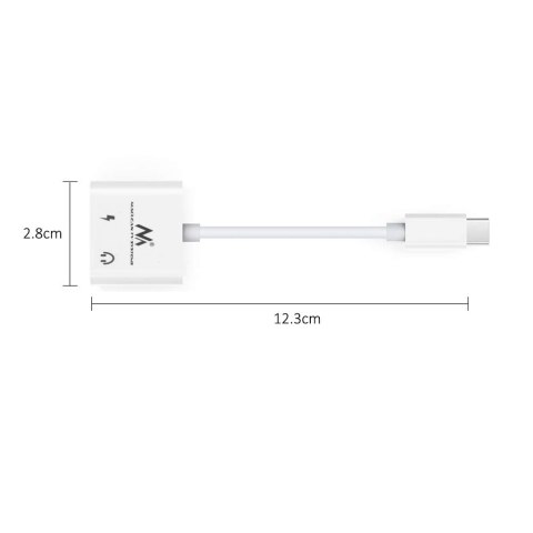 Adapter USB Type-C - 3,5mm mini jack z Power Delivery (PD) 30W Maclean, MCTV-848