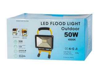 71-570# Lampa halogenowa led smd 50w przenośny światło białe neutralne