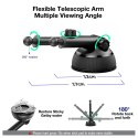 Ładowarka bezprzewodowa/indukcyjna Qi Maclean, uchwyt samochodowy, 5W/7.5W/10W/15W, automatyczna, pasuje do telefonów 4.7-6.7",