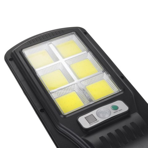 Solarna lampa uliczna LED z czujnikiem ruchu i pilotem Maclean IP54, 4W, 400lm, 6500K, Li-ion 1200 mAh, 3 tryby pracy MCE446