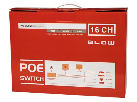 77-937# Switch blow 16xpoe 100mbs 240w bl-sw18-16p 2×uplink