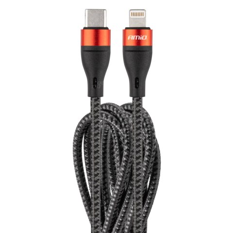 Kabel uc-19 usb-c + lightning iphone 200 cm fulllink amio-02931