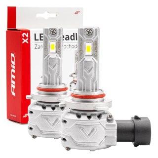 Żarówki samochodowe led seria x2 hb4 9006 6500k canbus amio-02976