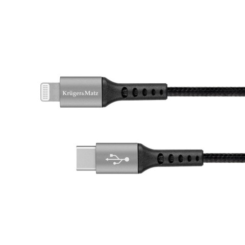 Kabel USB typu C - wtyk Lightning C94 MFi 1 m Kruger&Matz