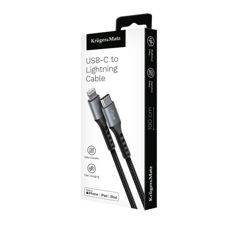 Kabel USB typu C - wtyk Lightning C94 MFi 1 m Kruger&Matz