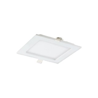 AKMAN LED 12W, oprawa typu downlight, podtynkowa, kwadratowa, 800lm, 3000K, biała, wbudowany zasilacz LED