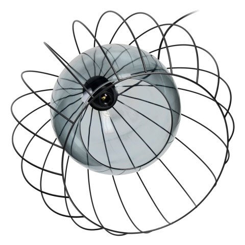 DUNIA 500 1P, lampa wisząca, E27 max.15W, czarna