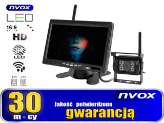 Monitor samochodowy lcd 7cali 12/24v oraz kamera noktowizyjna