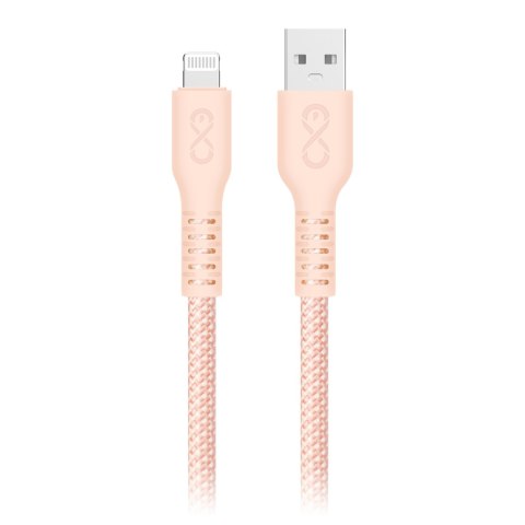 Kabel USB-A - Lightning eXc IMMORTAL, 2m, 30W, szybkie ładowanie, kolor mix