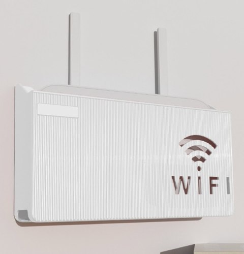 AG986 Uchwyt półka na router wifi biały