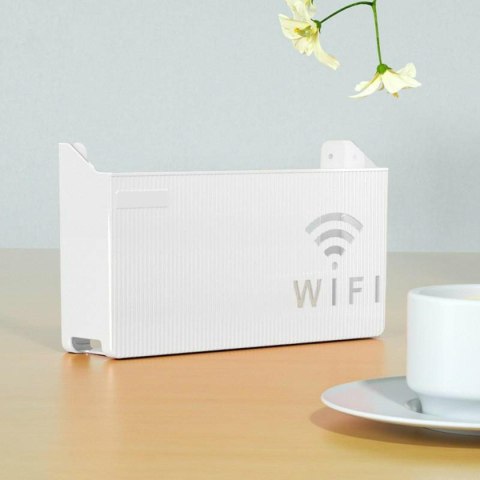 AG986 Uchwyt półka na router wifi biały