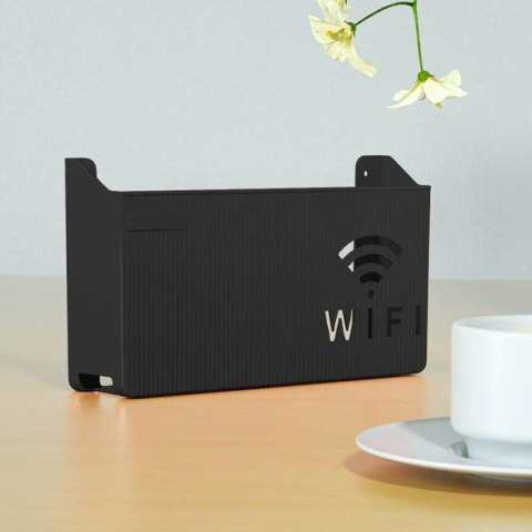 AG986A Uchwyt półka na router wifi czarny