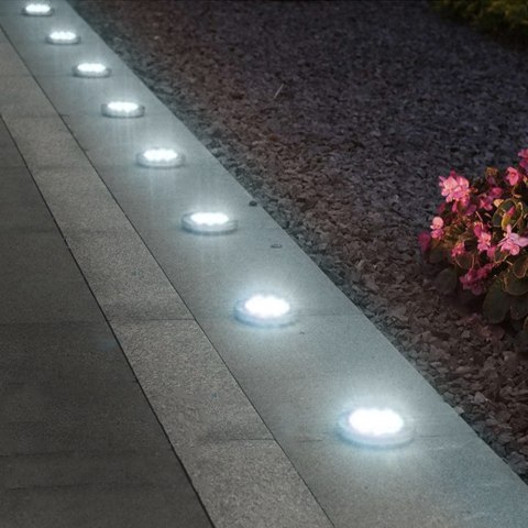 Solarna lampa najazdowa ogrodowa LED Maclean IP44, 12 LED SMD, 4000K, Ni-MH 600 mAh, 0,7W, MCE318