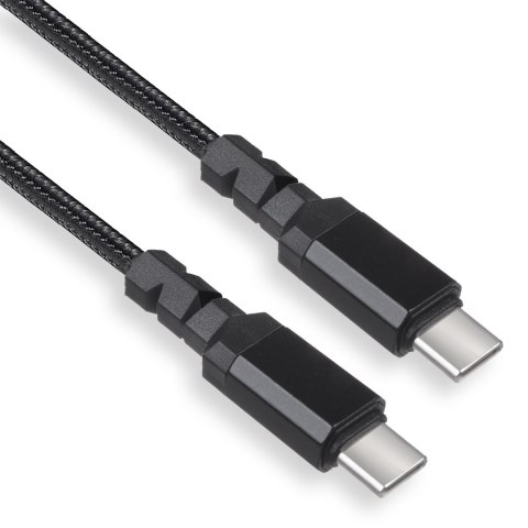 Kabel 2 x USB-C 100W Maclean, wspierający PD, przesył danych do 10Gbps, 5A, czarny, dł. 2m, MCE492