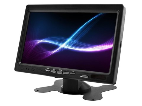 Nvox ahm607 dual monitor samochodowy wolnostojący lcd 7cali cali ahd/hd 4pin z ramką 12/24v