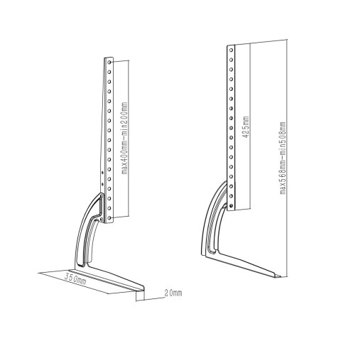 Stojak - nóżki uniwersalne pod TV 27"-60"