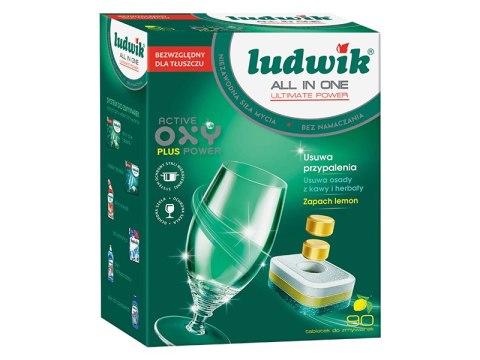 90-112# Tabletki do zmywarki 90 szt all in one p-free zgrzewka ludwik