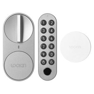 Nakładka na wkladkę smart lock TUYA , Czytnik linii papilarnych, Gateway BT/WiFi - Zestaw