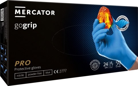 Rękawice nitrylowe niebieskie mercator gogrip blue 50 sztuk rozmiar xl