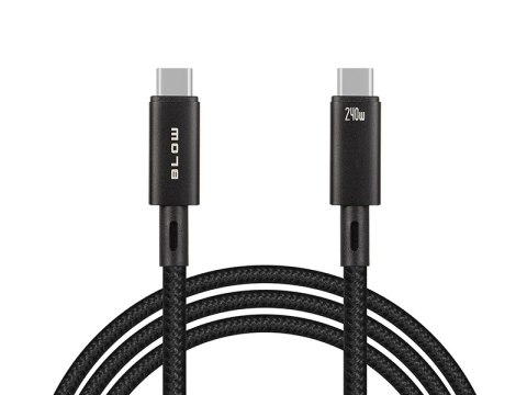 66-160# Przyłącze usb-c - usb-c 4.0 40gbps 240w 1,0m czarne plecionka