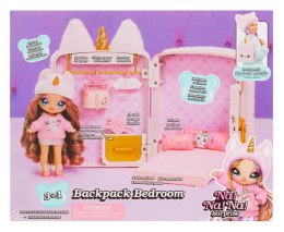 592358 Na! Na! Na! Surprise 3-in-1 Backpack Bedroom Unicorn Playset - Britney Sparkles