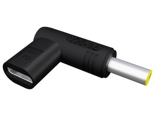 76-098# Adapter usb gniazdo usb-c-wtyk dc3,0/5,5