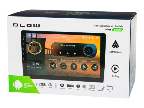 78-343# Radio blow avh-9991 1din 9" android/wifi/gps/carplay