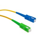 Patchcord światłowód kabel Maclean, SC/APC-SC/UPC SM 9/125 LSZH, jednomodowy, długość 15m, simplex, G657A2, MCTV-405