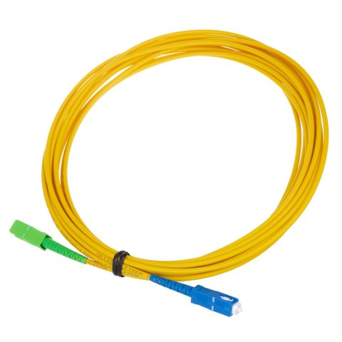 Patchcord światłowód kabel Maclean, SC/APC-SC/UPC SM 9/125 LSZH, jednomodowy, długość 15m, simplex, G657A2, MCTV-405