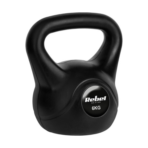 Kettlebell bitumiczny 6 kg REBEL ACTIVE