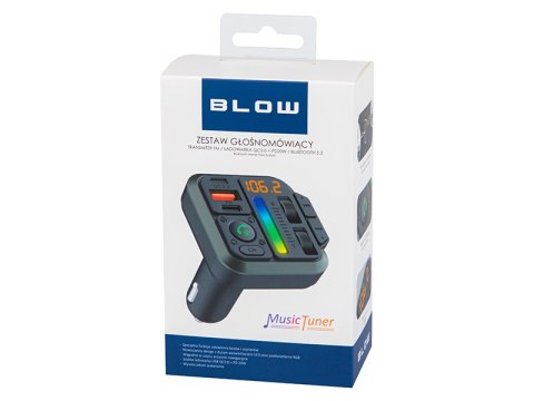 74-173# Transmiter fm blow bluetooth+qc3.0+pd20w